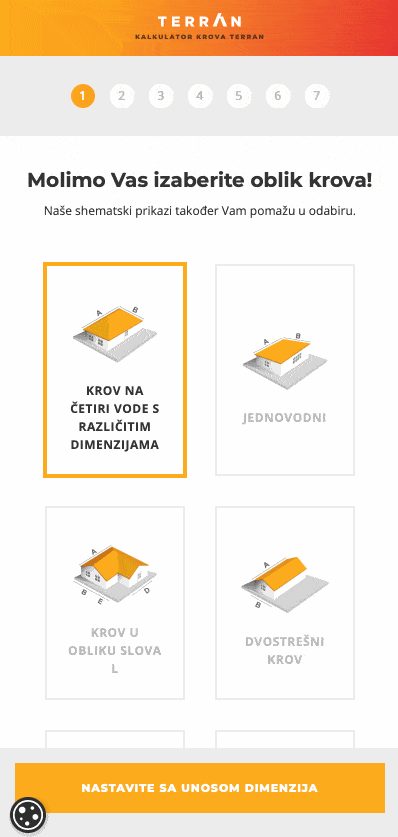 Tető kalkulátor használata